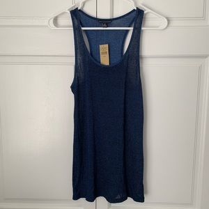 Blue slightly metallic tank